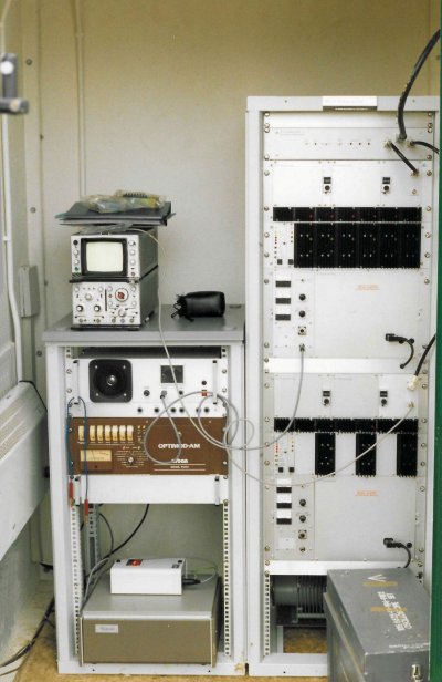 Cheltenham 603 PIE, Optimod, main and standby HCD transmitters in February 1993